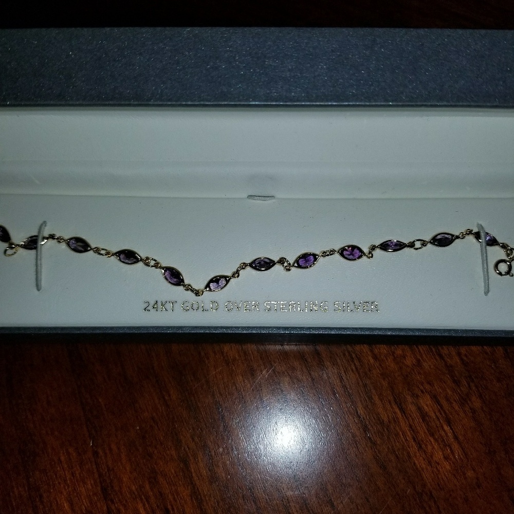 Amyrhyst6 24kt gold over Sterling silver